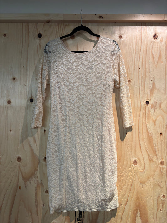 Size 2X forever 21 oatmeal lace dress