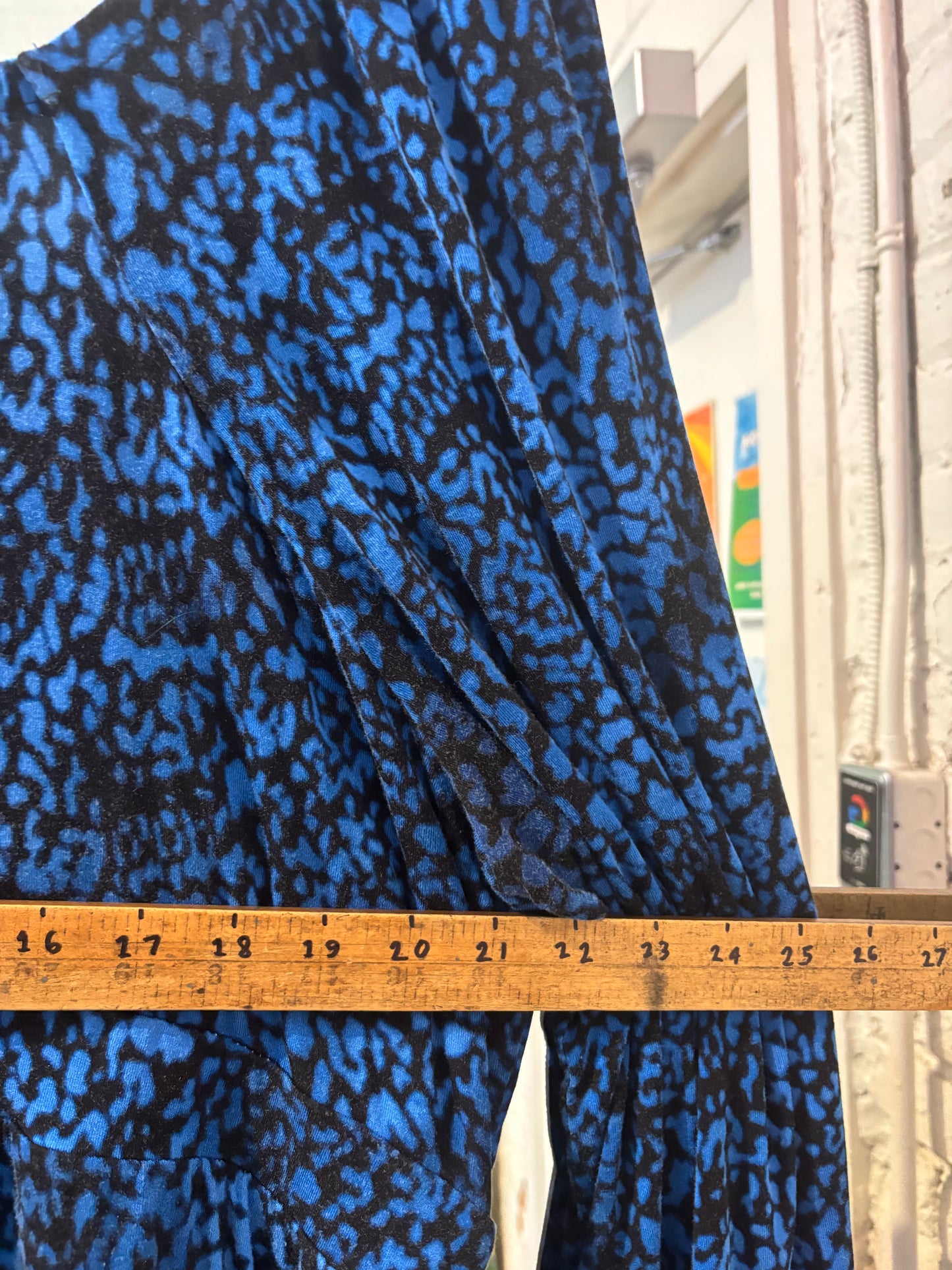 size 3X blue cheetah soft Torrid dress - super soft