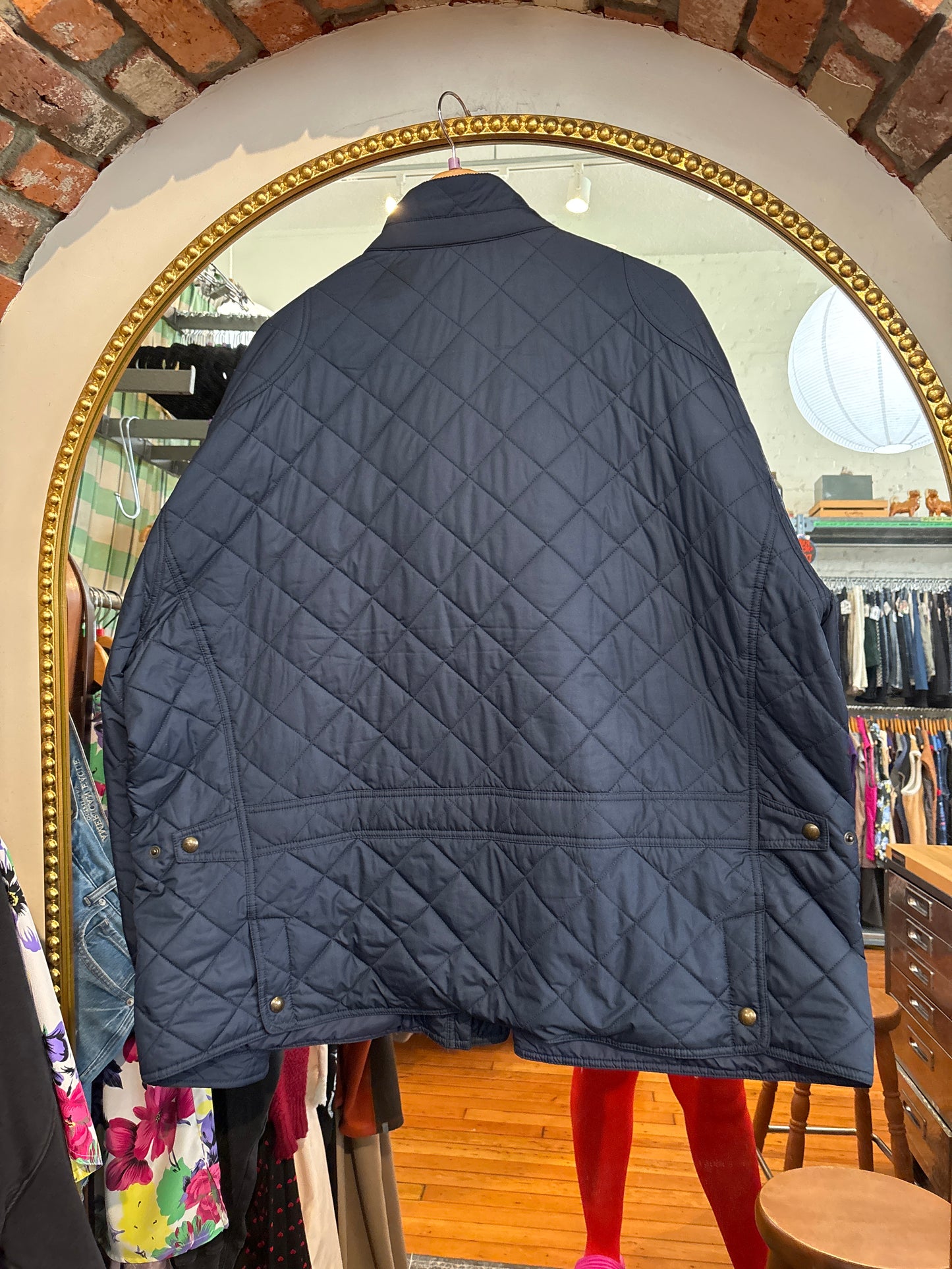 size 4XB navy - EUC Ralph Lauren jacket - quilted chore "the Beaton"