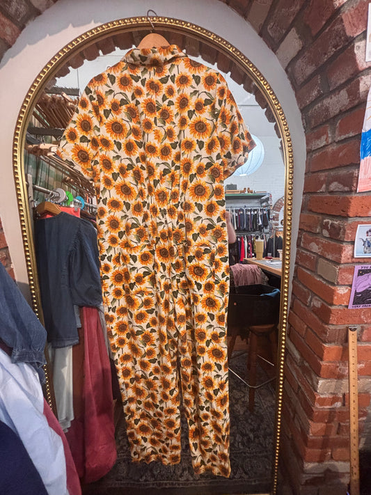 size 20 cream and sunflowers Lucy & Yak jumpsuit