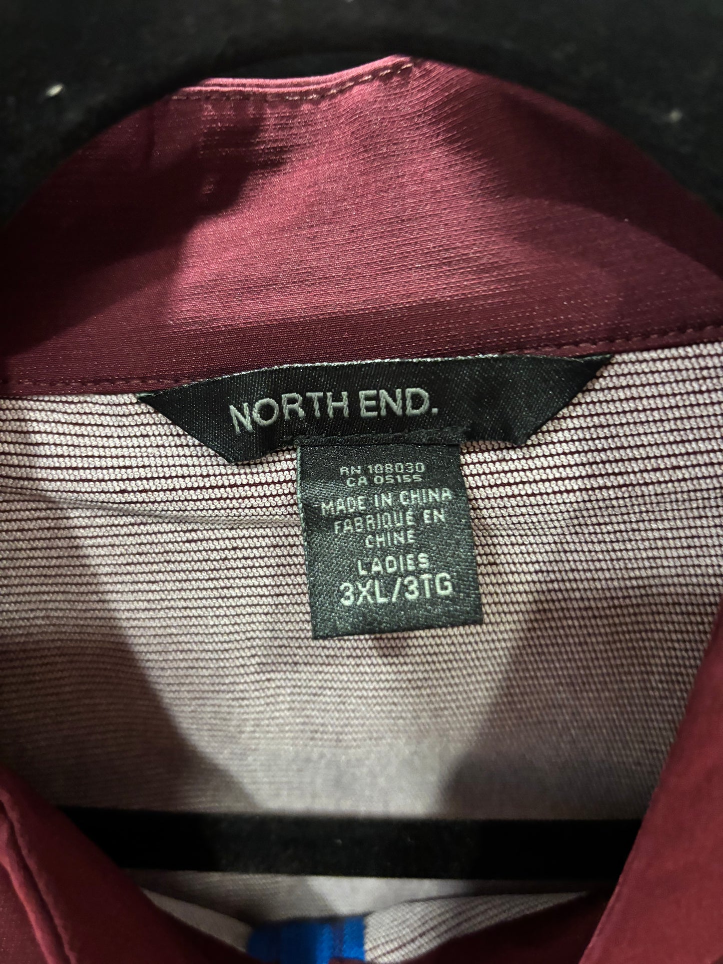 Ladies 3XL quarter zip pull over