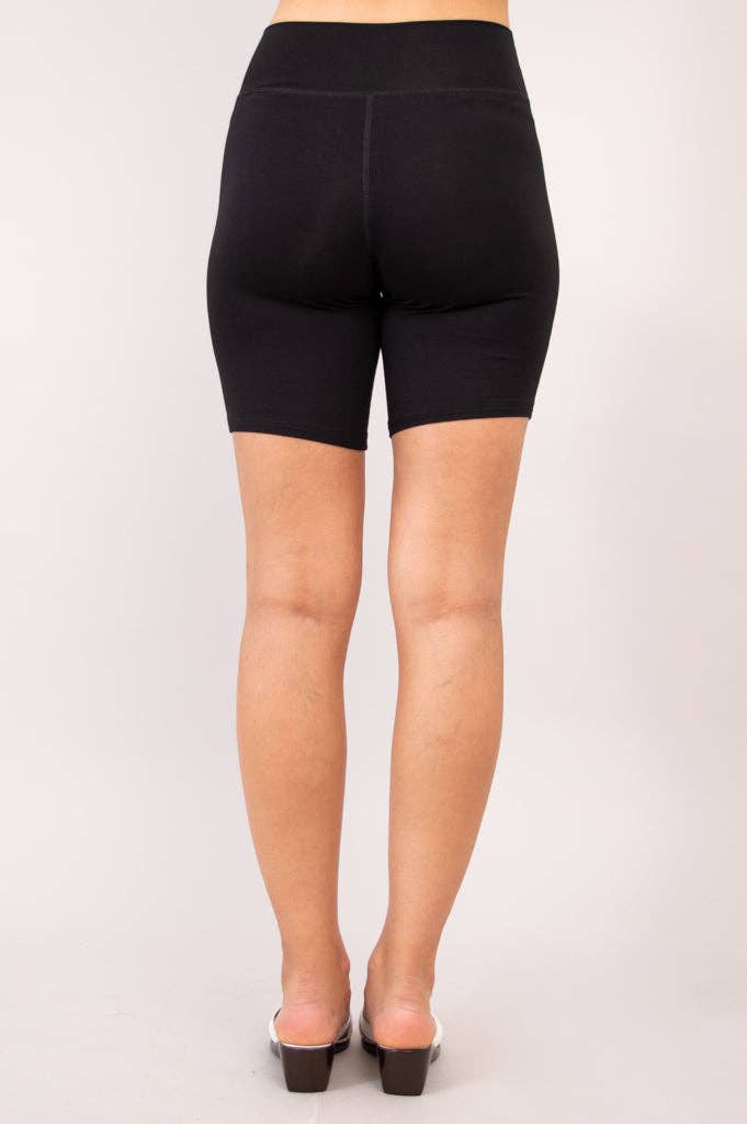 Hallie Shorts, Black, Bamboo