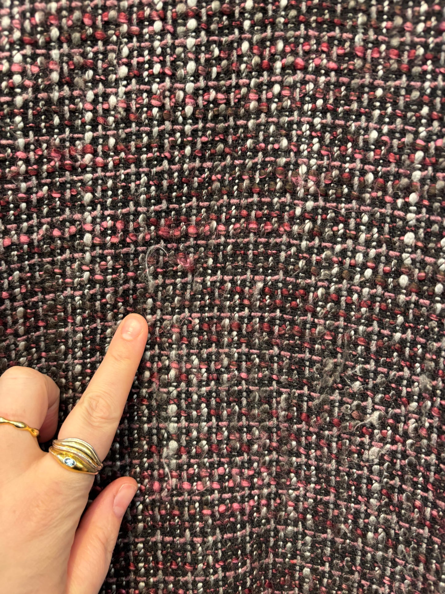 size 22 black red tweed Vintage Penningtons jacket