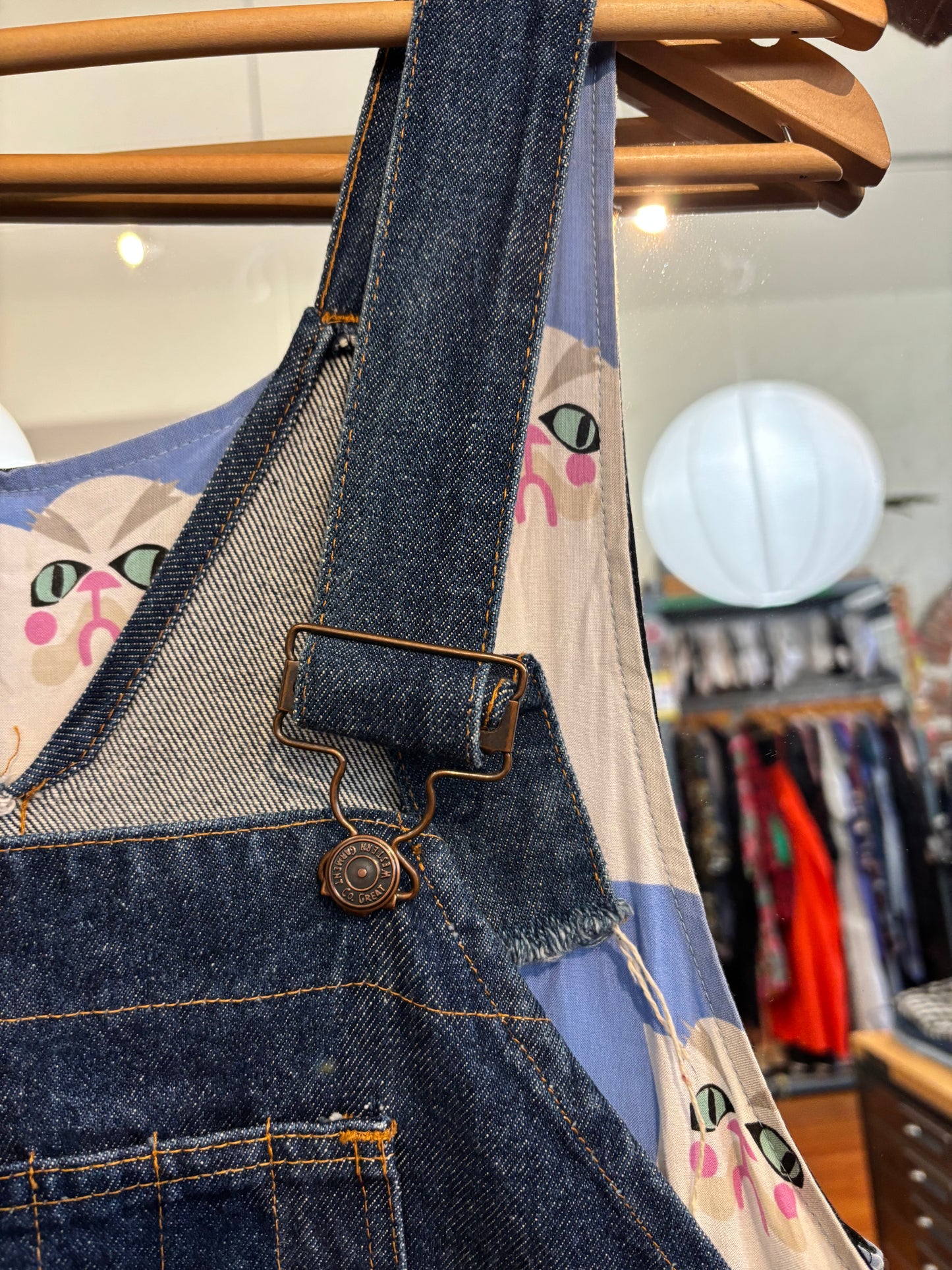 size XL dark wash vintage Western Garment Co. overalls - vintage