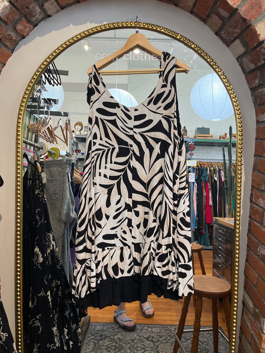 size 3X beige and black Tribal Jeans dress - tank