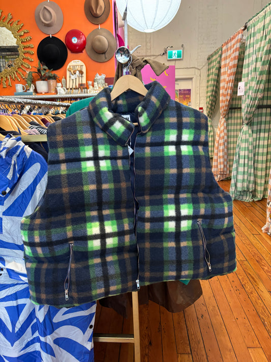 Size 4X NEW Plaid Hilary Macmillan Plaid Puffer Vest