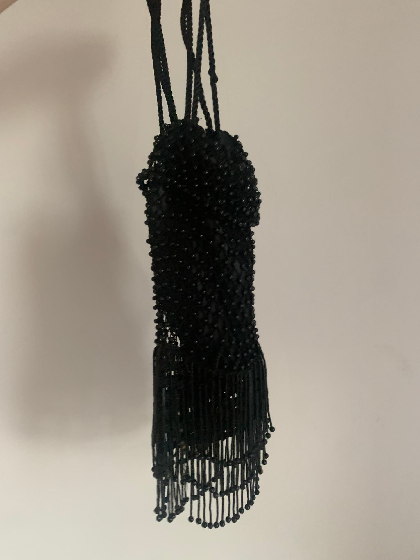 Vintage Beaded black Bag