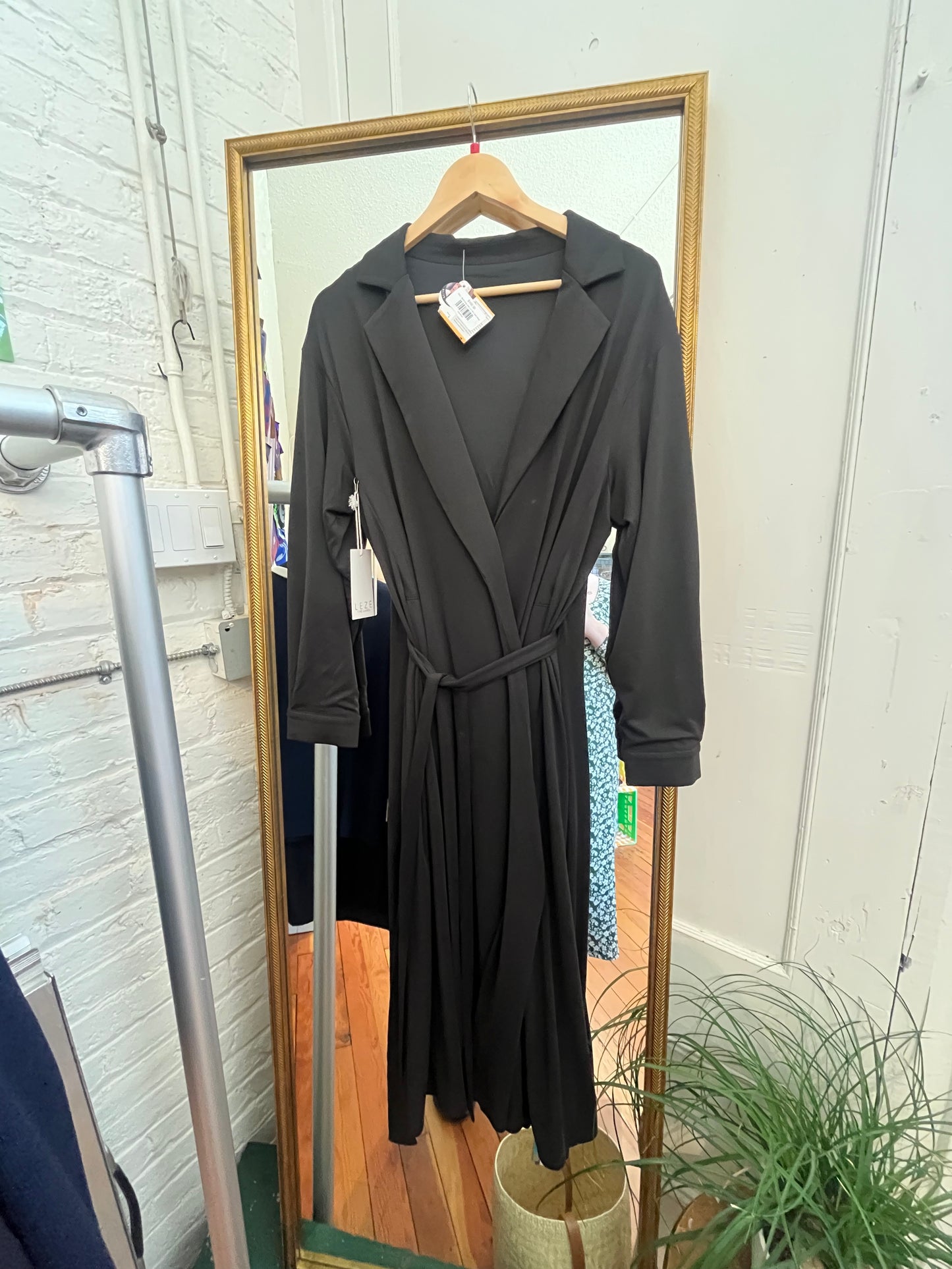 Size L "Juniper" Leze the Label Trench / Wrap Dress