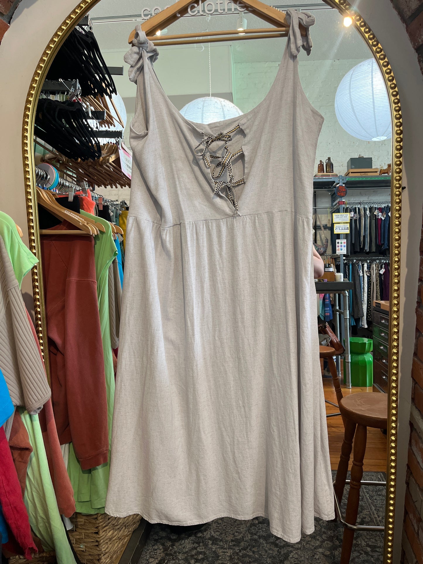 size flex grey with quilted sun Altar Housline dress - tank