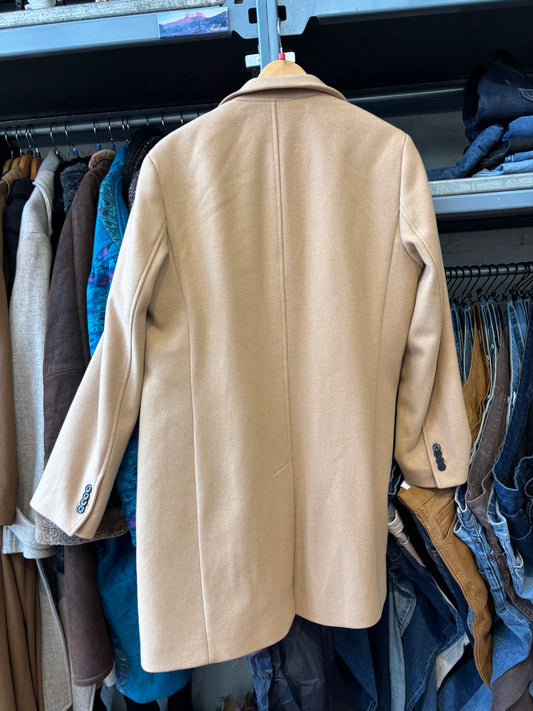 size 40 camel wool blend Club Monaco jacket - long