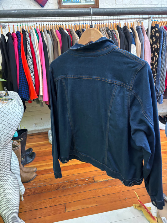 size 20 dark wash Love & Legend jean jacket