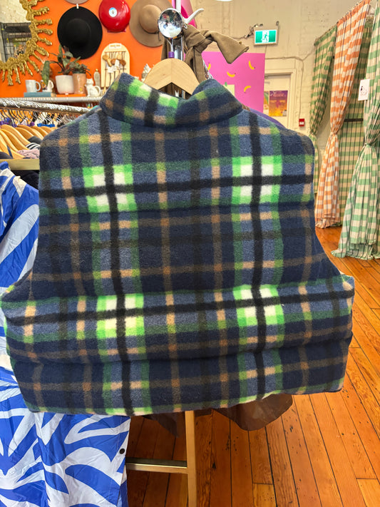 Size 4X NEW Plaid Hilary Macmillan Plaid Puffer Vest