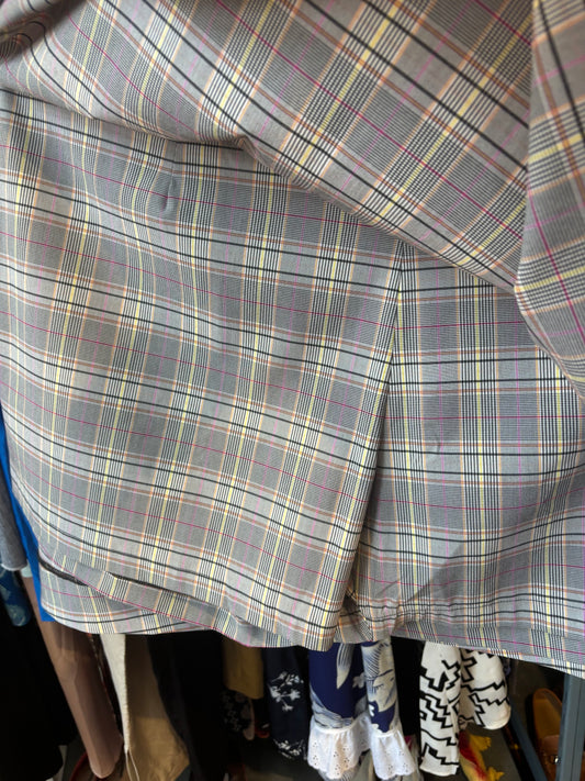 Size 4X Grey Hilary Macmillan Plaid Skort