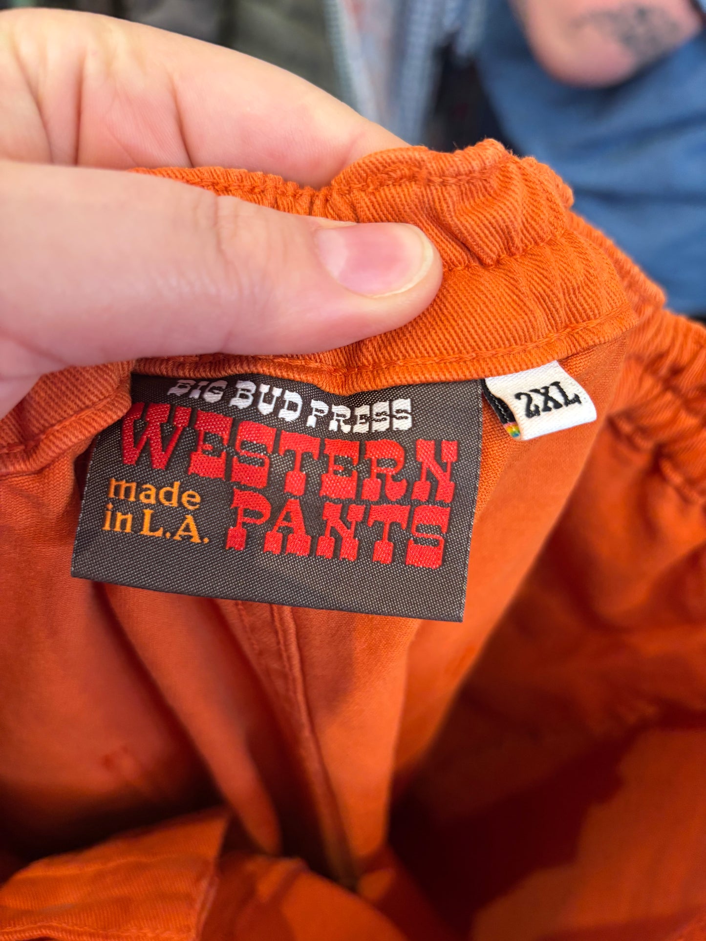 Size 2X orange western Big Bud Press pants