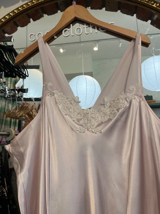 size 30/32 light pink satin VINTAGE Serenade dress - sex
