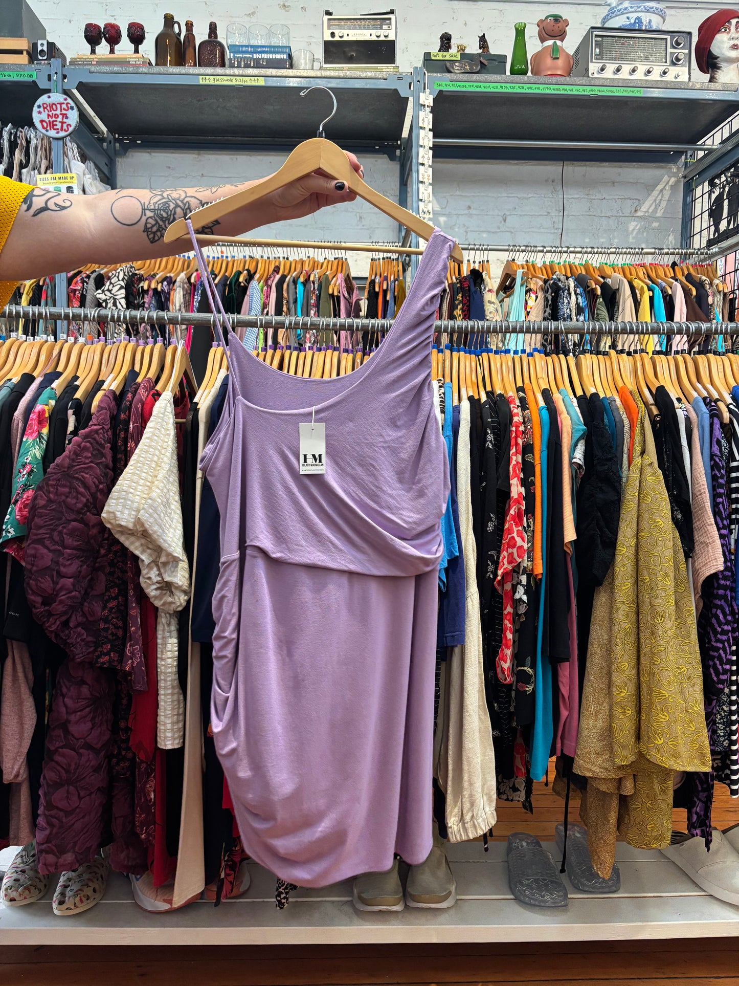Lavender Hilary Macmillan Asymmetrical Dress