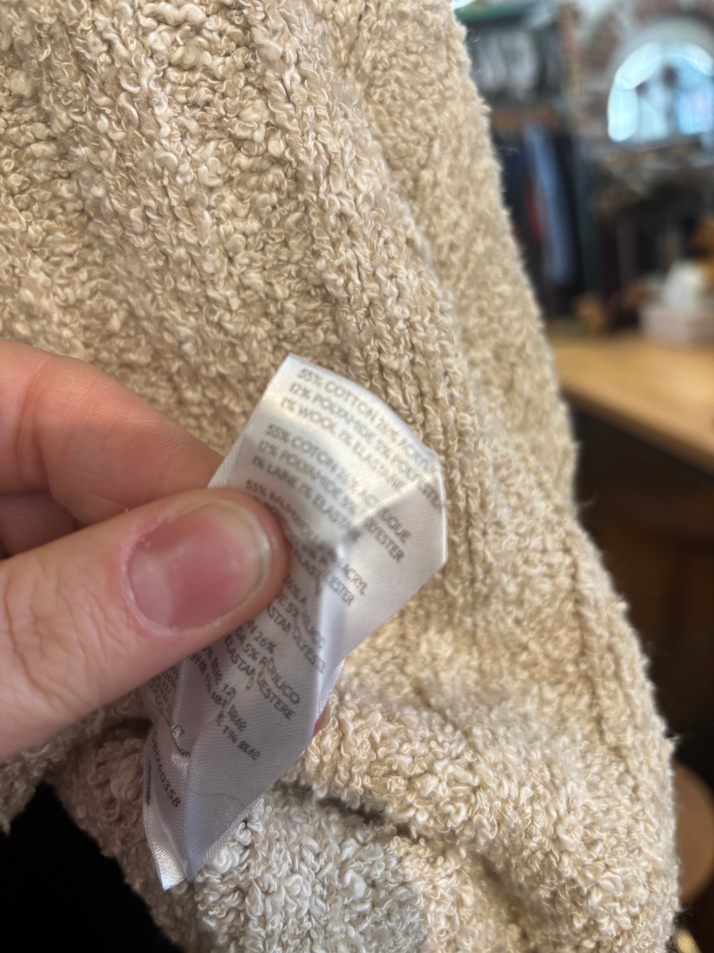 size flex oatmeal knit Free People sweater - boxy