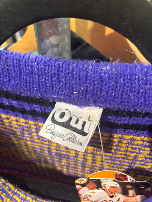 Size L brights patterned sweater Vintage Oui Sweater