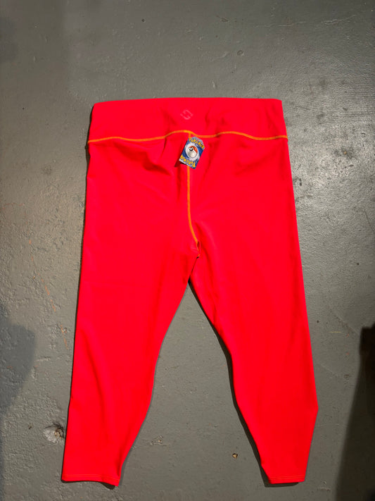 size 2X bright pink Superhero Fit leggings