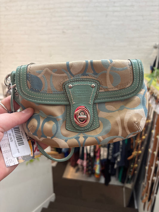 small VINTAGE Coach wallet with strap