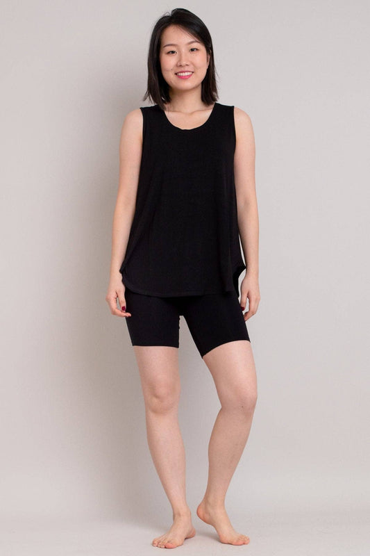 Hallie Shorts, Black, Bamboo