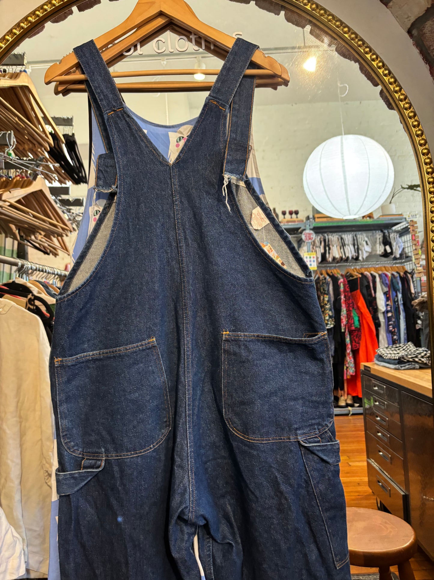 size XL dark wash vintage Western Garment Co. overalls - vintage
