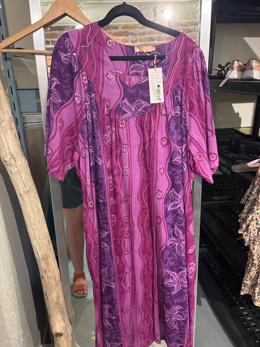 Patterned Kaftan dress La Cera