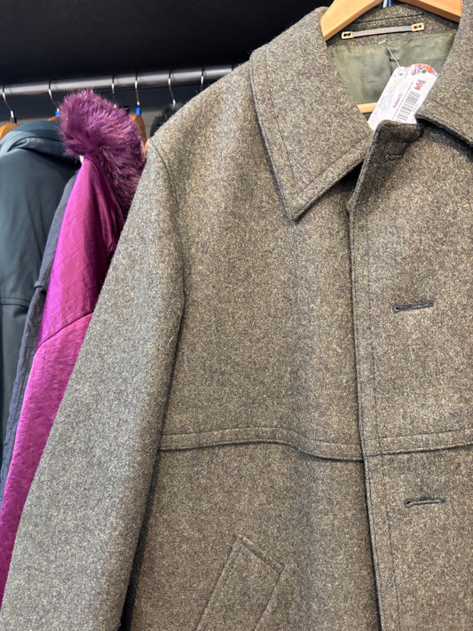 Vintage Long Green Wool Blazer Baur Foradori Tyrol Size 1X