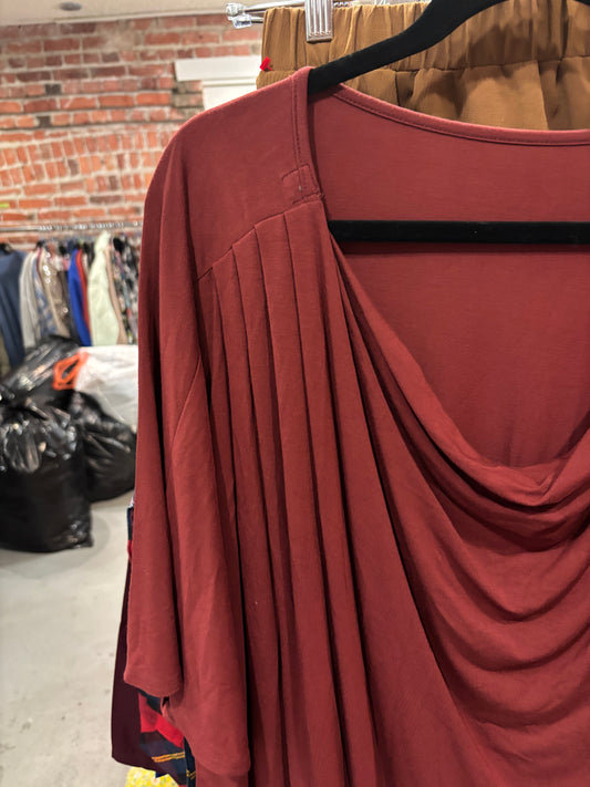 Size 3X Cinnamon Modal Encircled Top