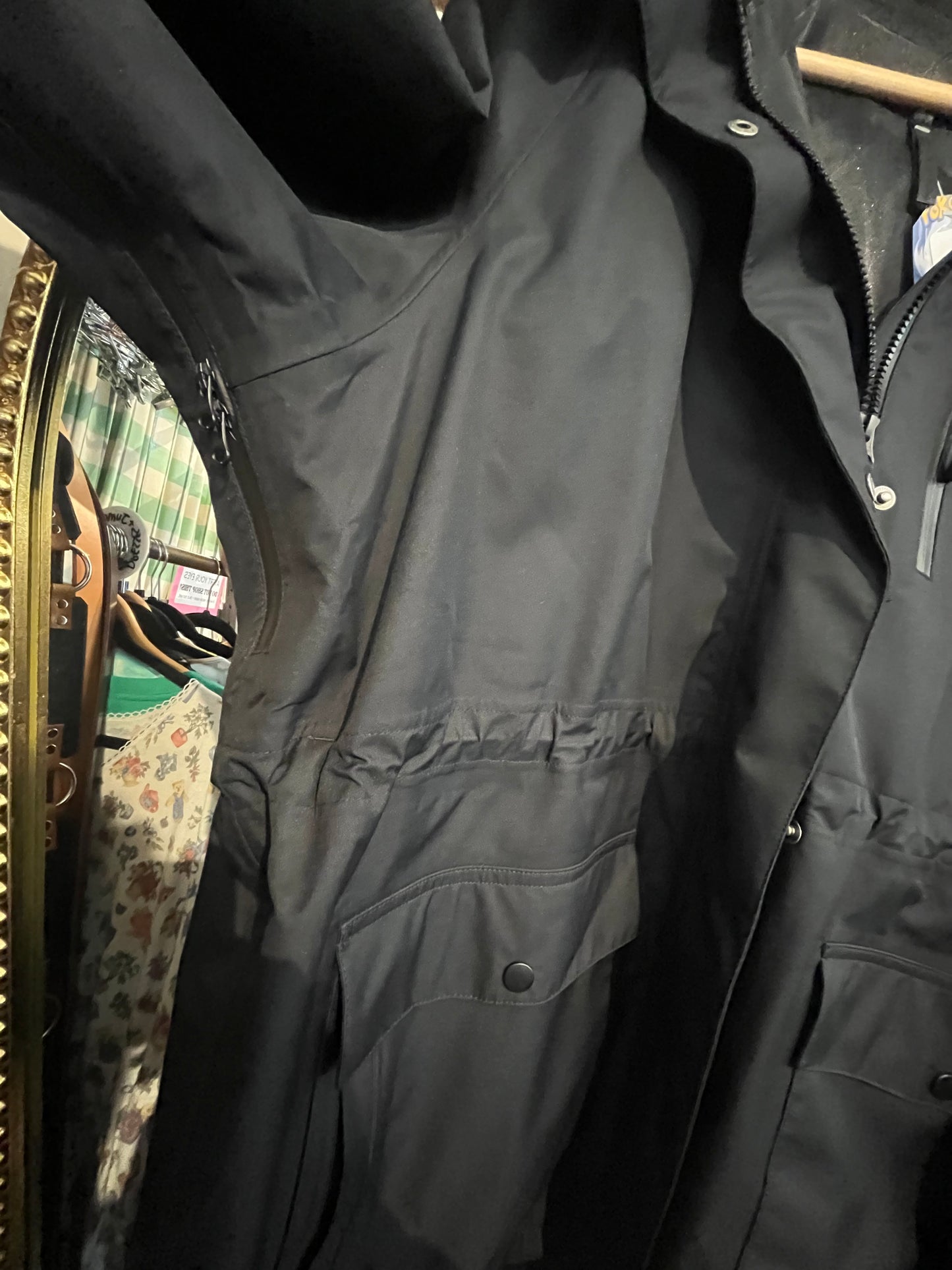 size XXL black Astrid Wild jacket - rain long