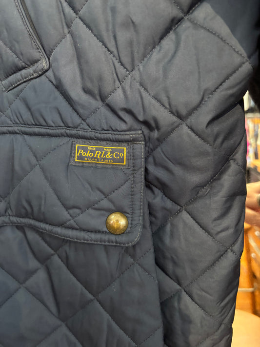 size 4XB navy - EUC Ralph Lauren jacket - quilted chore "the Beaton"