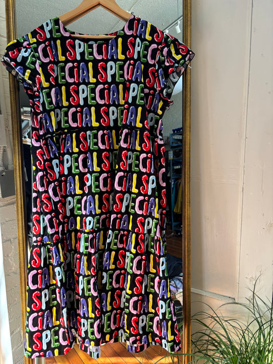 size 2XL black SPECIAL Nooworks dress - frida