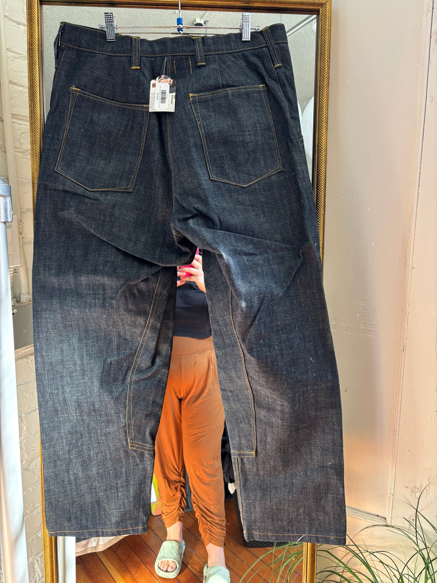 size XL-1X dark denim Tillth clothing jeans - trestle pant