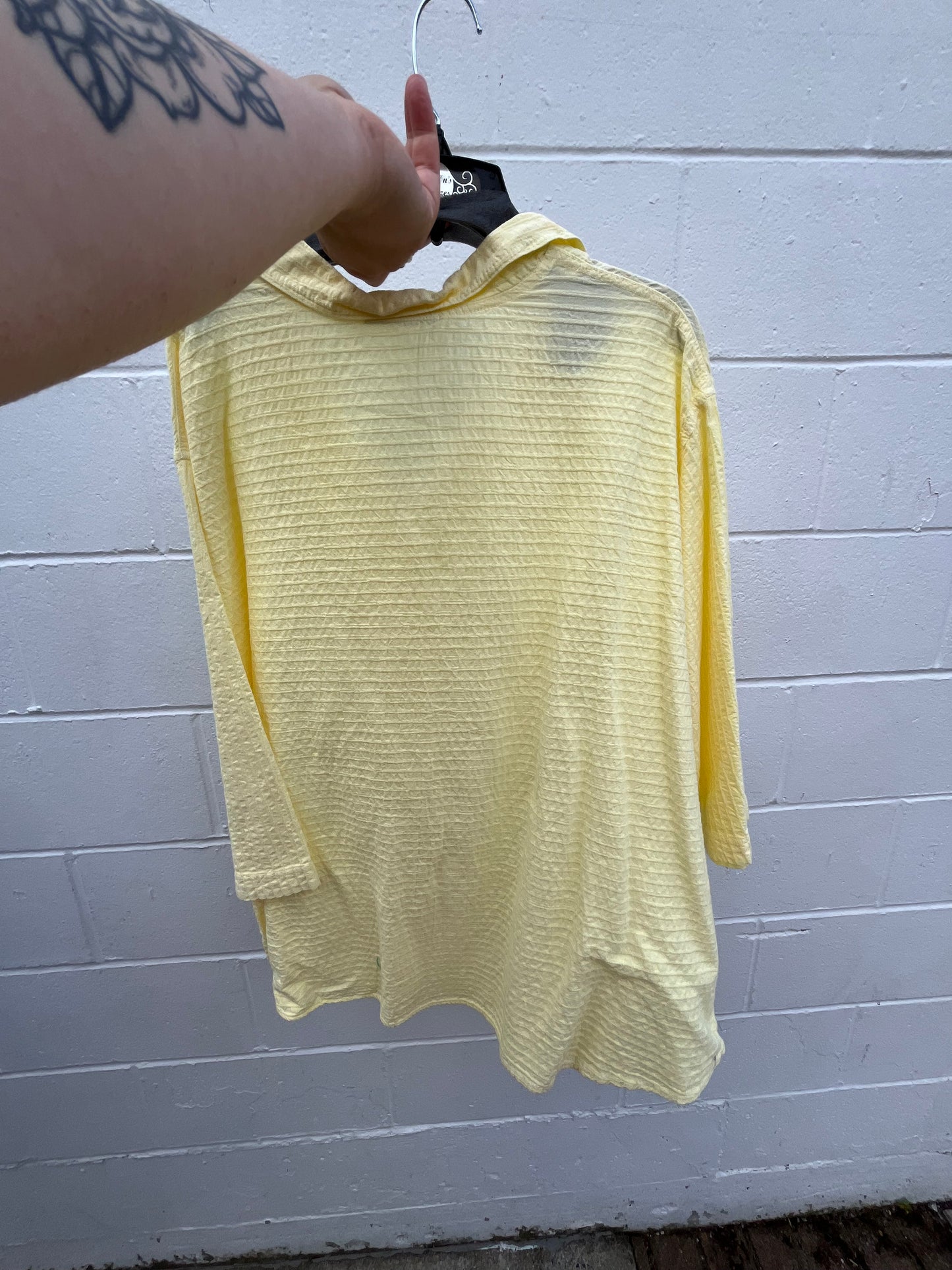 Size 2X Yellow Ezze Wear Top