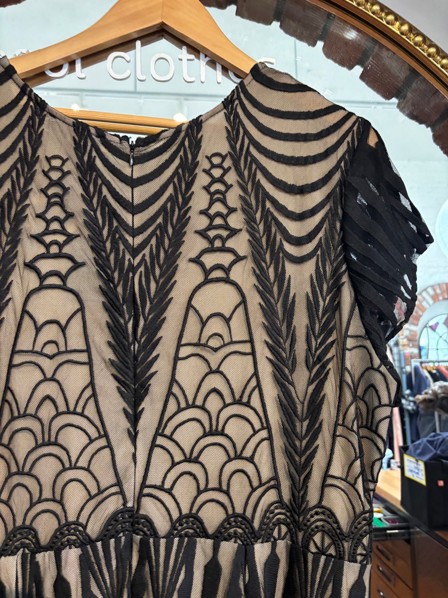 size 2X black lace overlay Joseph Ribkoff Signature dress - long