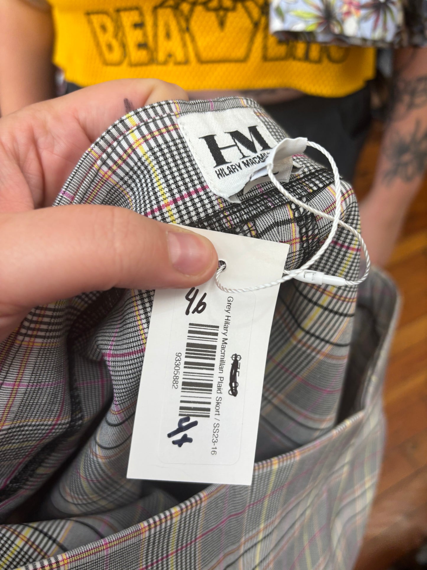 Size 4X Grey Hilary Macmillan Plaid Skort