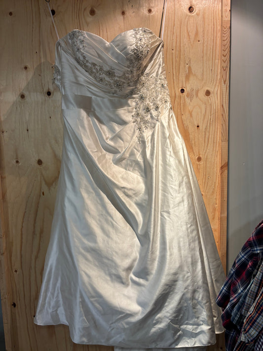 Size 3X satin wedding dress