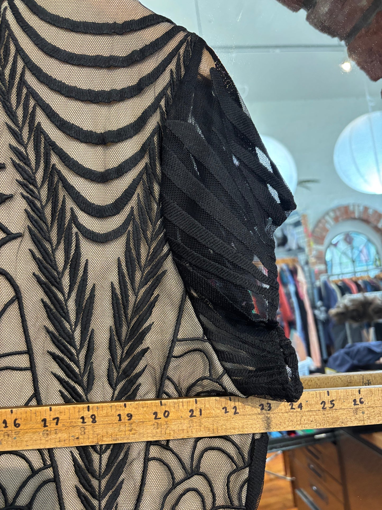 size 2X black lace overlay Joseph Ribkoff Signature dress - long