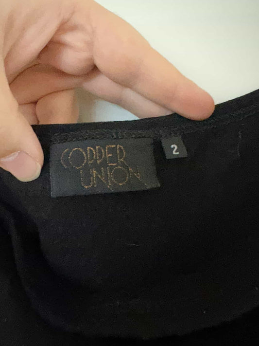 size 2 black soft Copper Union overalls