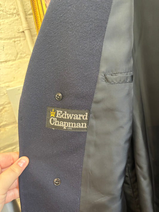 vintage navy Edward Chapman vicuna cashmere blend jacket