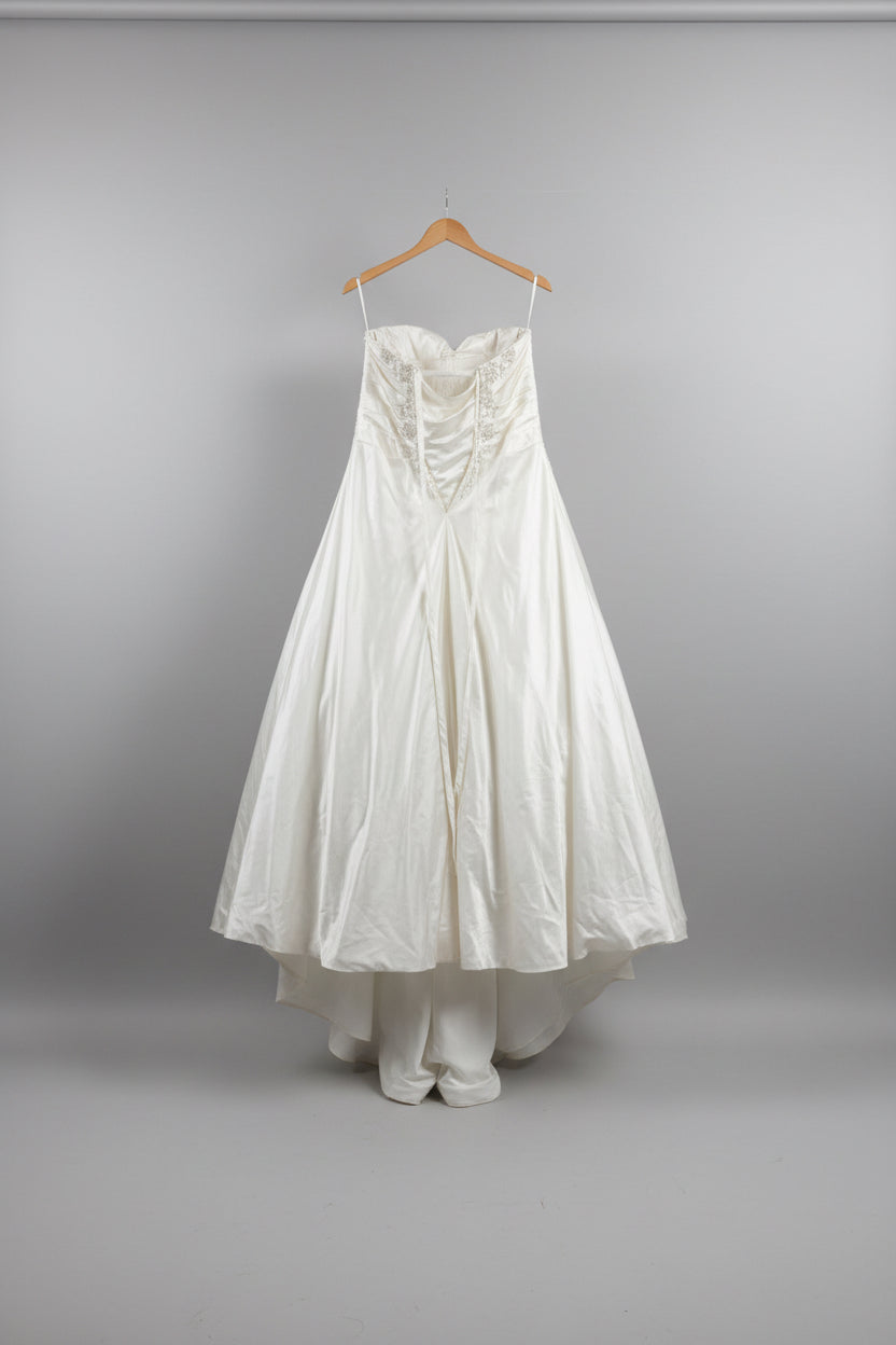 Size 3X satin wedding dress