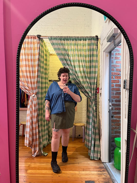 Size 2X mayne green Nettles Tale skirt