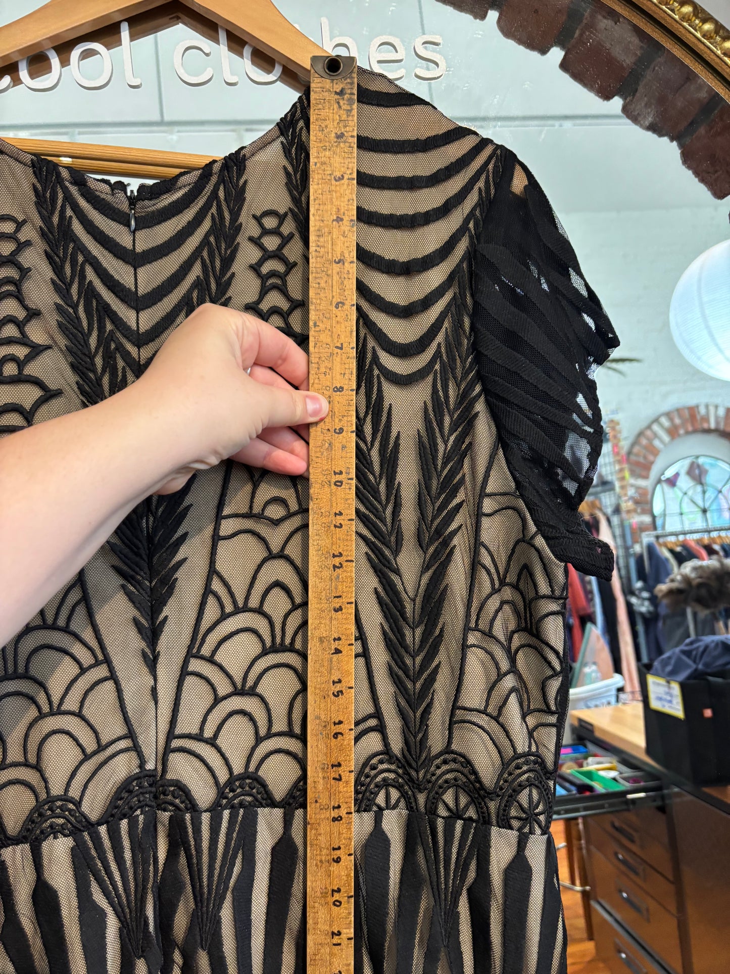 size 2X black lace overlay Joseph Ribkoff Signature dress - long