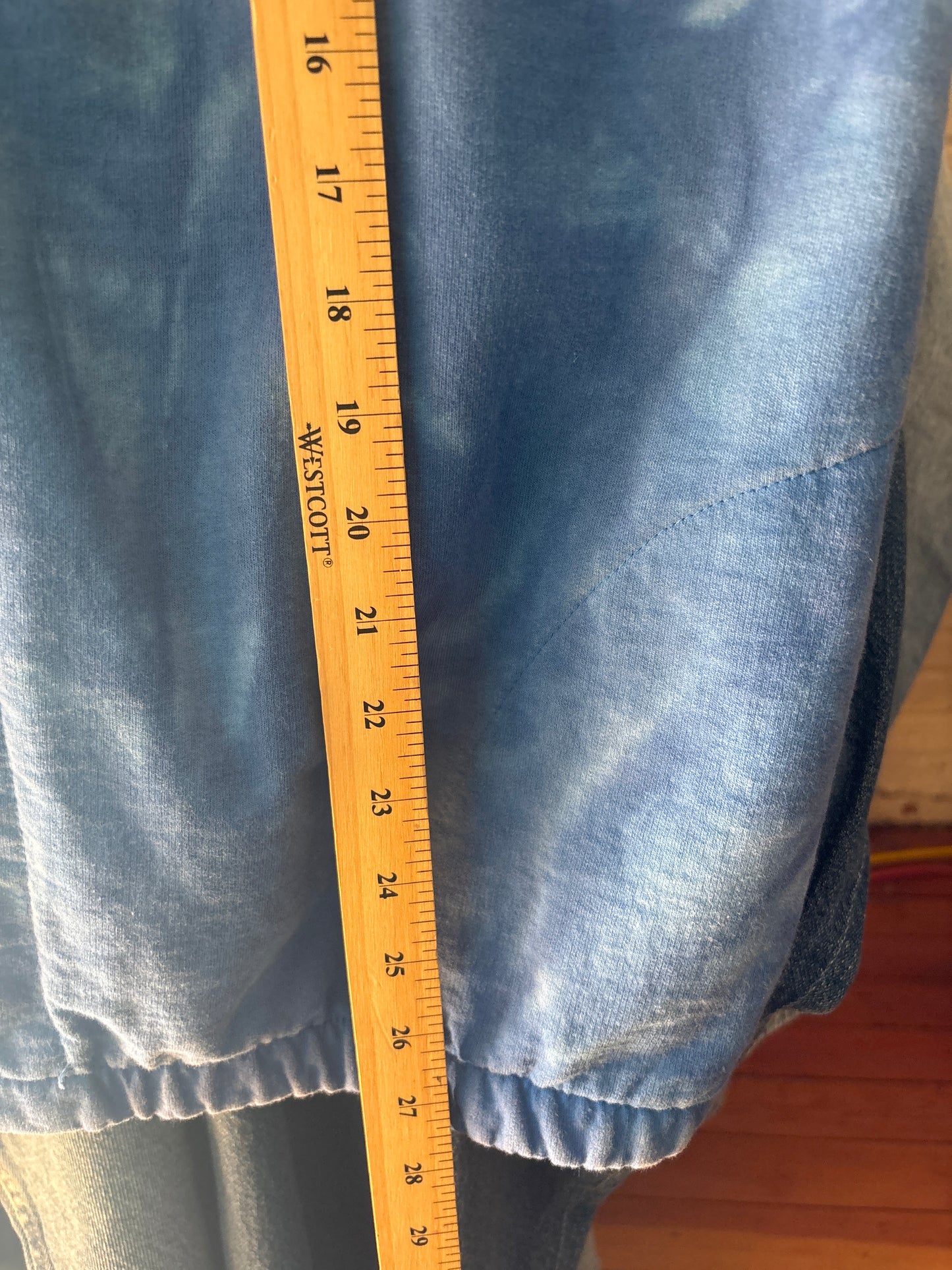 size XL blue tie dye VINTAGE Dagoli vest