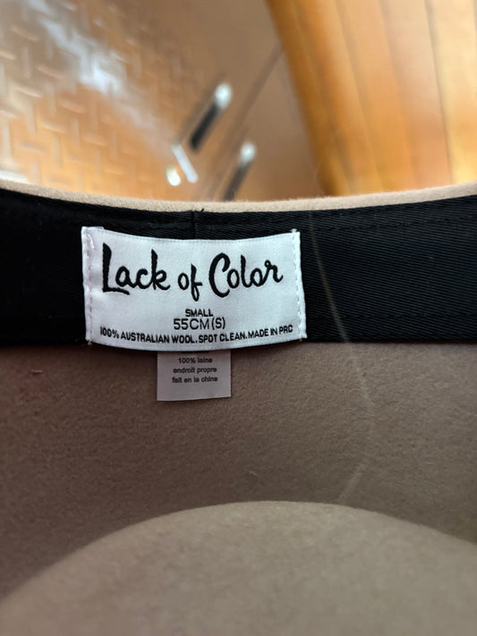 Lack of Color - size small wool flat brim hat
