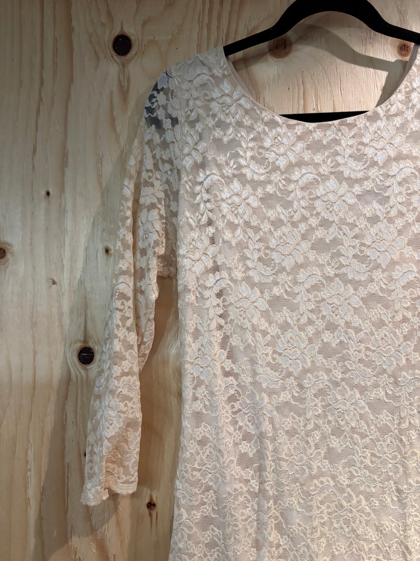 Size 2X forever 21 oatmeal lace dress