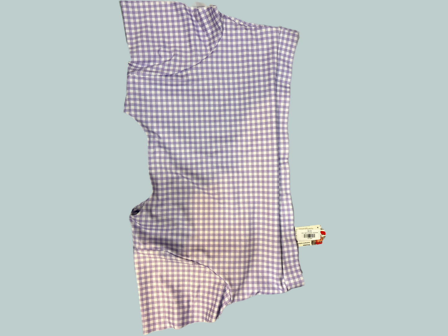 4X Lavender Gingham Nettle's Tale Whitney Top