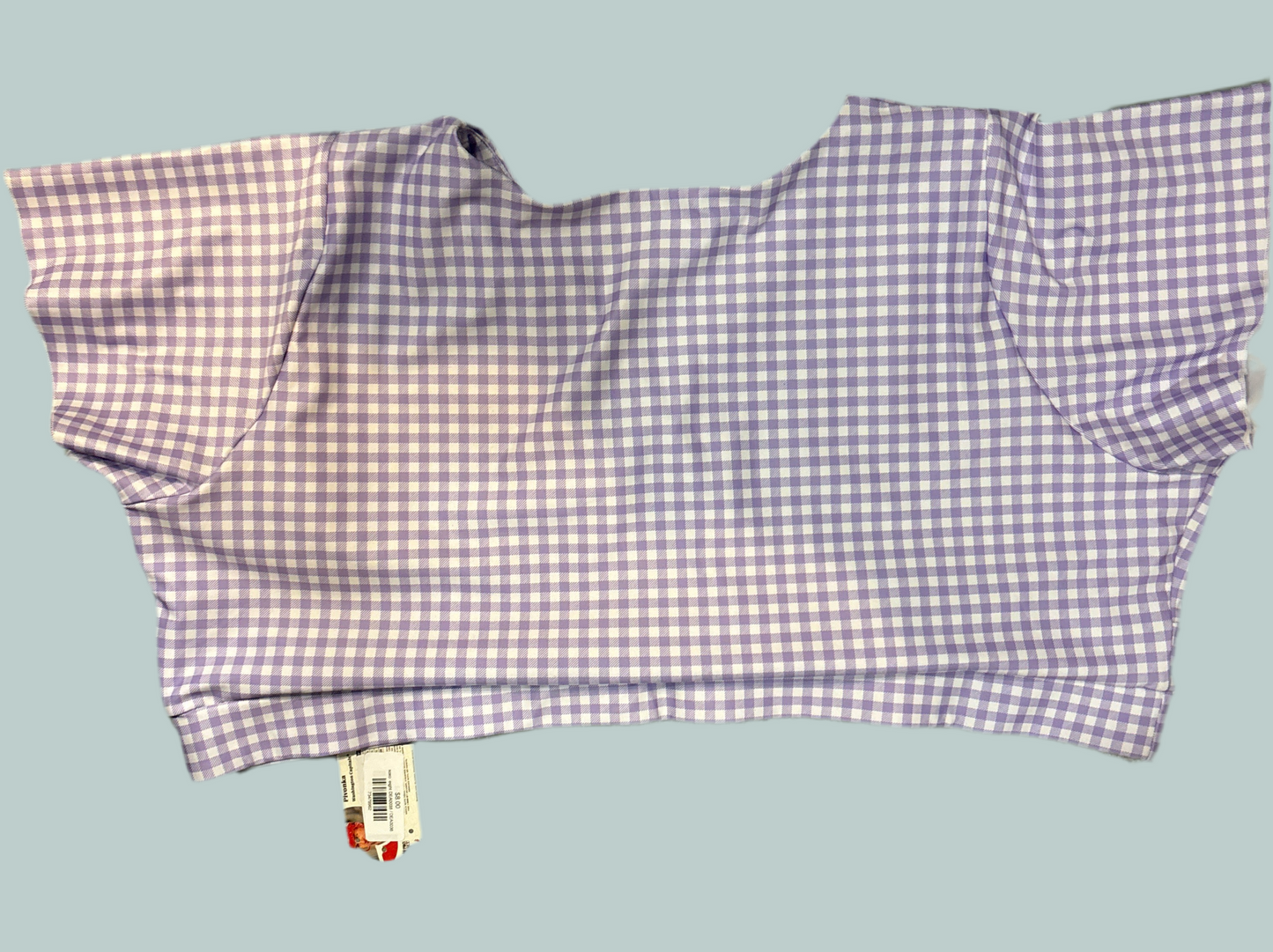 4X Lavender Gingham Nettle's Tale Whitney Top