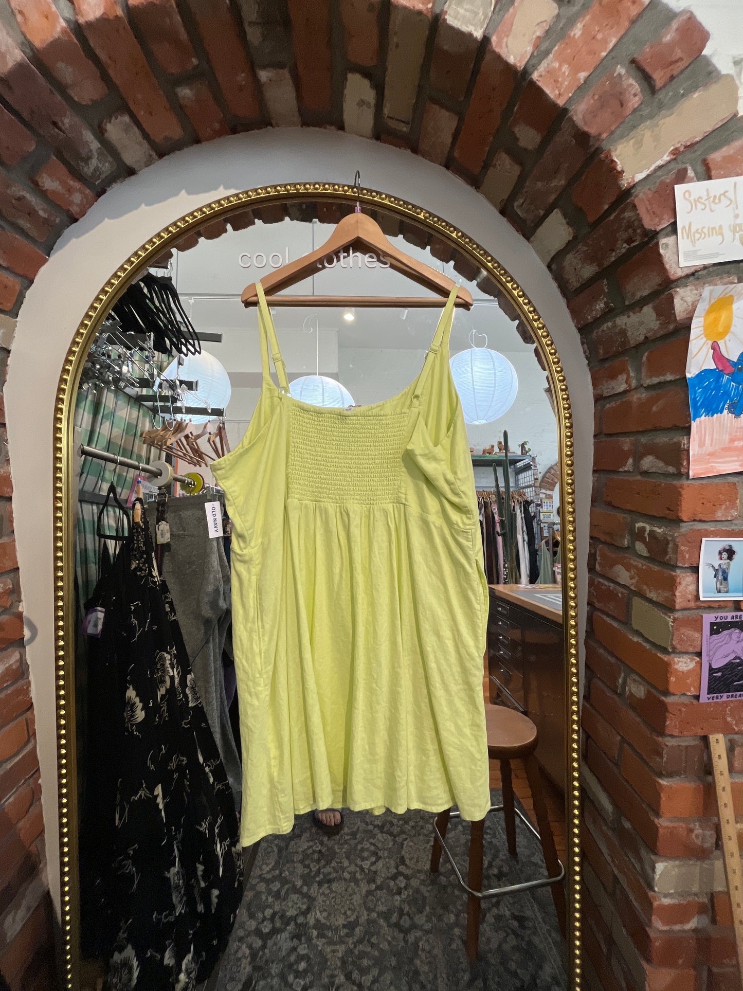 size 4X NWT bright lime Old Navy dress - cami