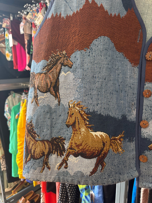 size 18 horse upholstery vintage penningtons vest